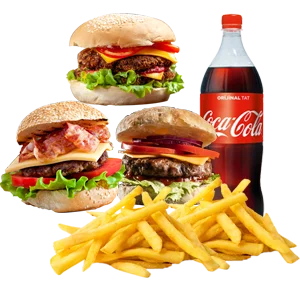 3'lü Burger Menü